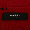 Rose Knit Cashmere Blend Cardigan Sweater  - Red/Black