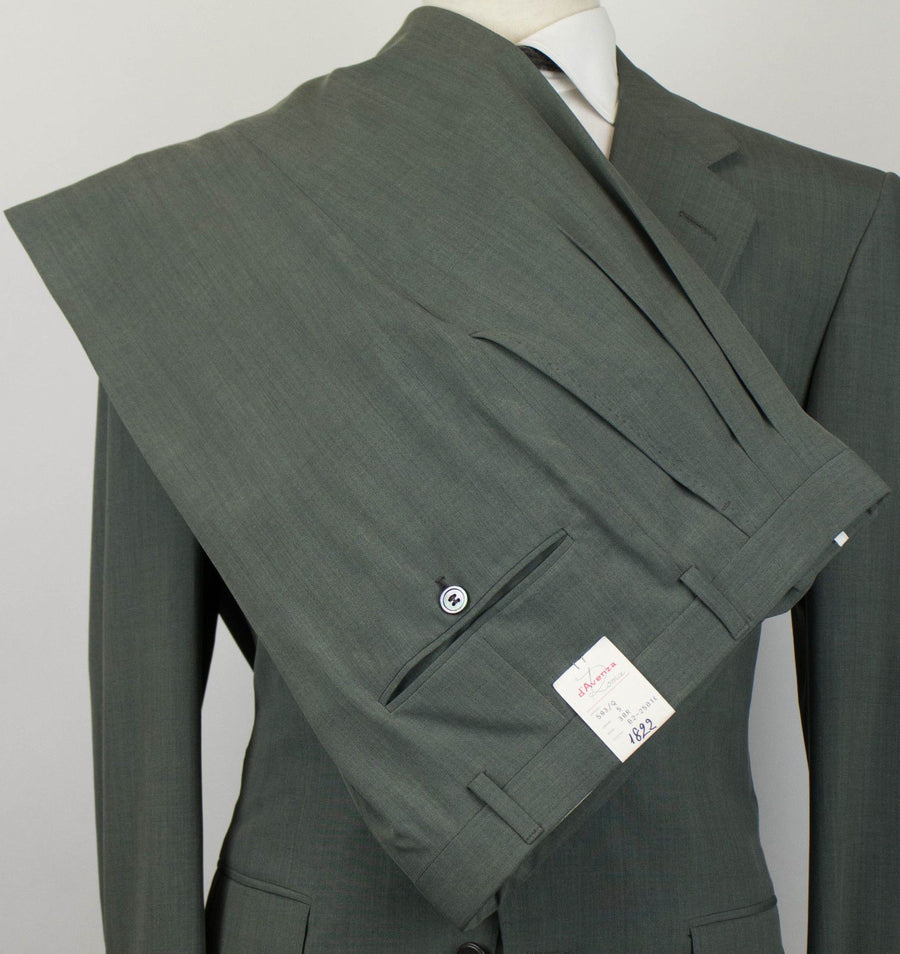 Drop 5 Wool-Silk Blend 2 Button Suit - Green