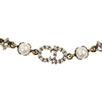 Antique Gold Pearl Bee & Star Choker Necklace