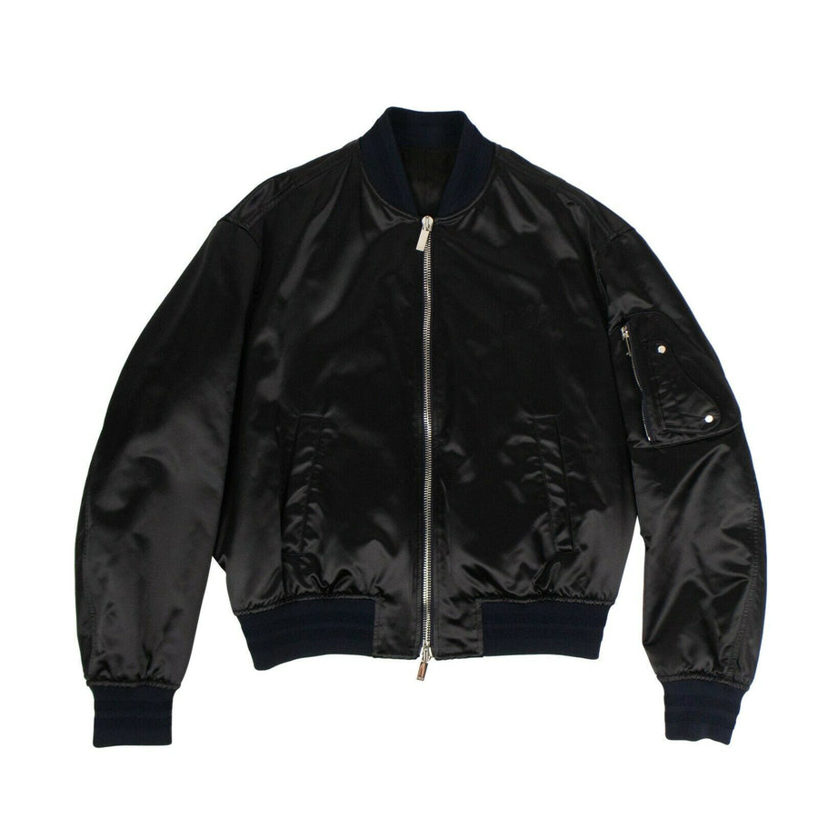 CHRISTIAN DIOR x ALEX FOXTON Dior Logo Bomber Jacket - Black