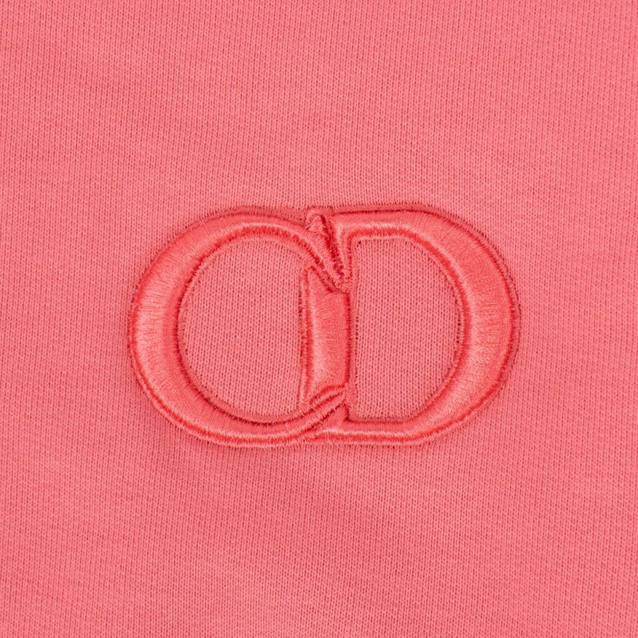 Cotton 'CD Icon' Logo Crew-Neck Sweater - Pink