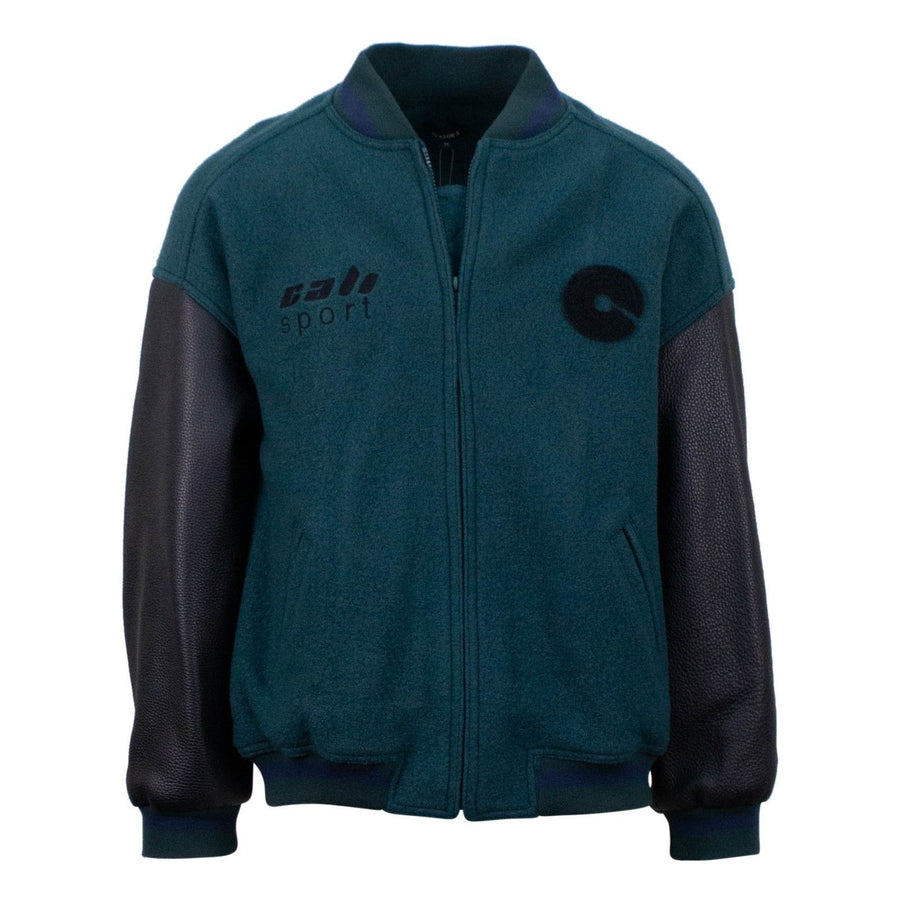 Season 5 Embroidered Classic Bomber Jacket - Emerald Ink