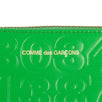 Leather Number Embossed Wallet Pouch - Green