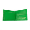 Leather Clover Embossed Bi-Fold Wallet - Green