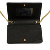 GG Marmont Leather Mini Chain Shoulder Bag - Black