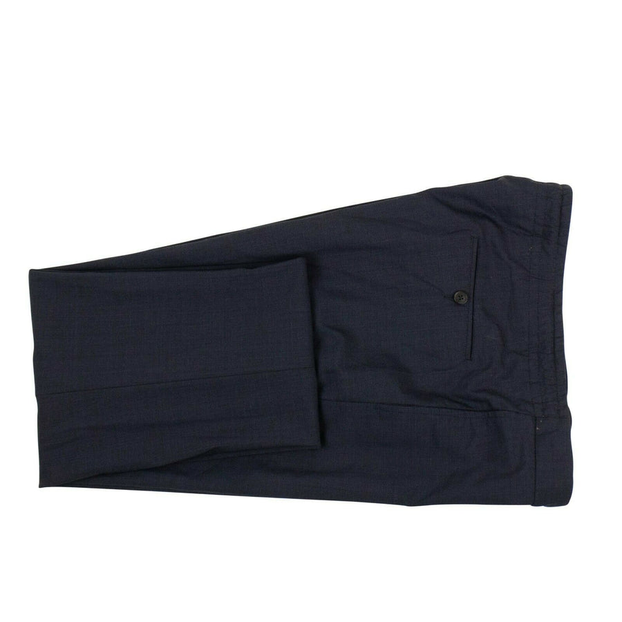 Check Wool Two Button Suit - Blue