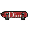 CHRISTIAN DIOR HOMME Leather Skateboard Key Chain - Red And Black