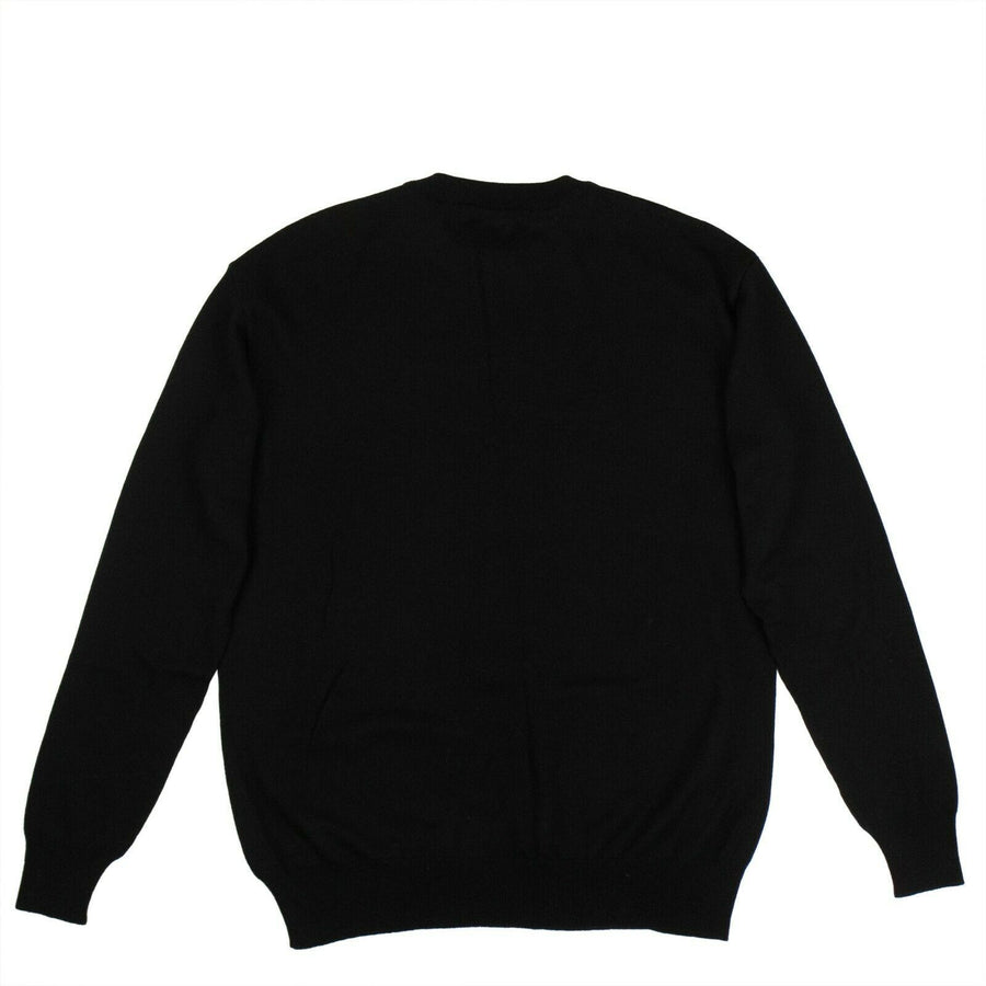 Graphic Knit Sweater - Black