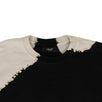 Bleached Oversized Crew-Neck Sweatshirt - Black