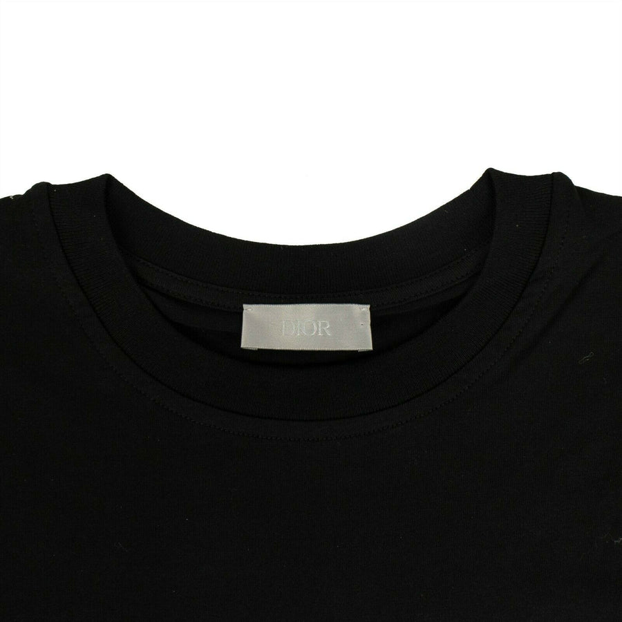 CHRISTIAN DIOR x DANIEL ARSHAM Cotton Printed Logo T-Shirt - Black