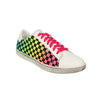 'Viper' Rainbow Check Low-Top Sneakers