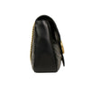 Medium Quilted GG Marmont Chevron Leather Shoulder Bag - Black