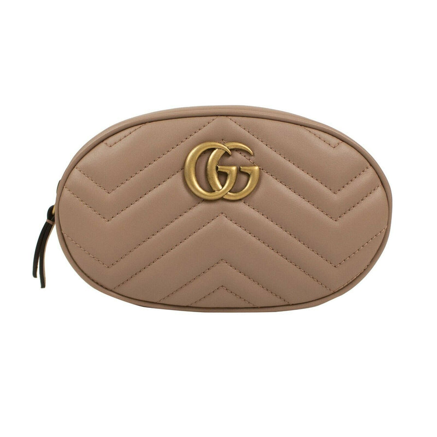 Quilted Leather GG Marmont Matelassé Belt Bag - Dusty Pink