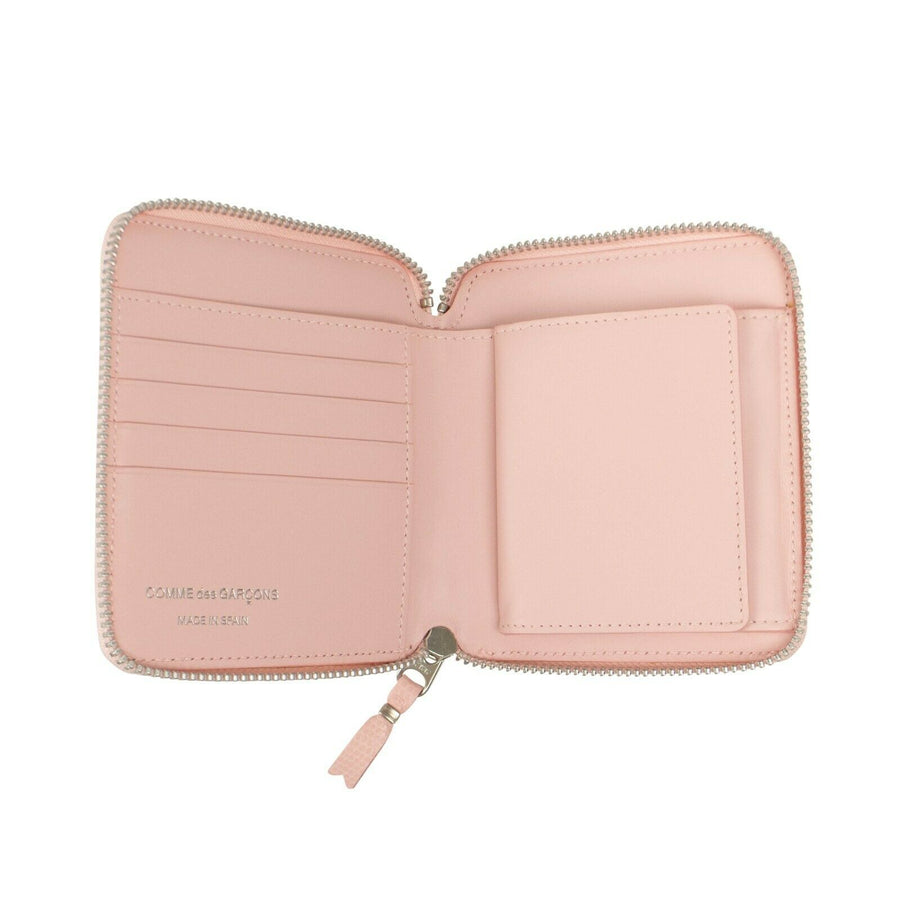 Animal Embossed Patchwork Square Wallet - Pink