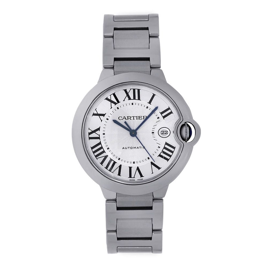 Cartier Ballon Bleu, Stainless-Steel Date 42MM Watch W69012Z4