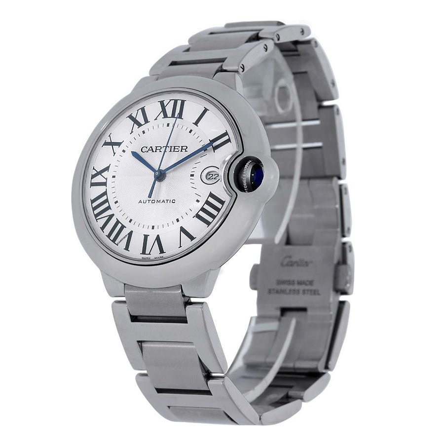 Cartier Ballon Bleu, Stainless-Steel Date 42MM Watch W69012Z4