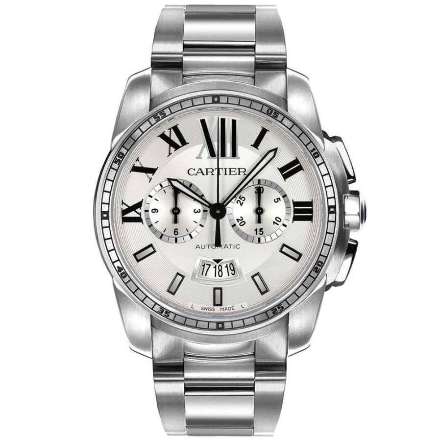 Cartier Calibre de Cartier, Stainless-Steel Chronograph 42MM Watch W7100045