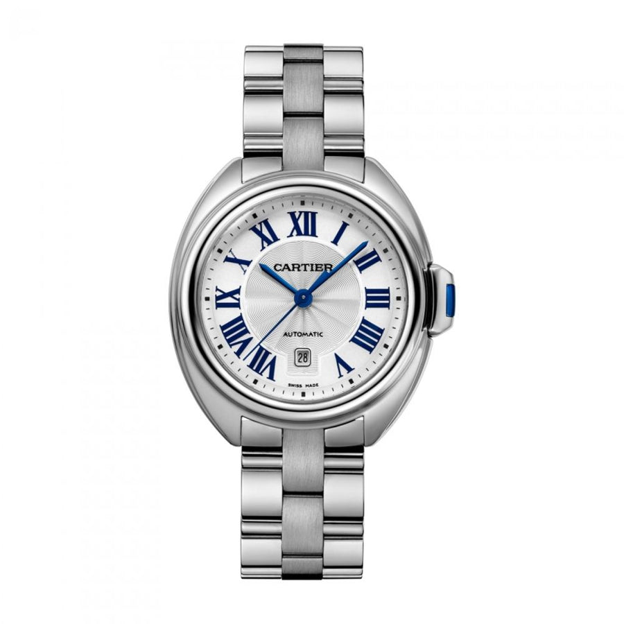 Cartier Cle de Cartier, Small Stainless-Steel Date 31MM Watch WSCL0005