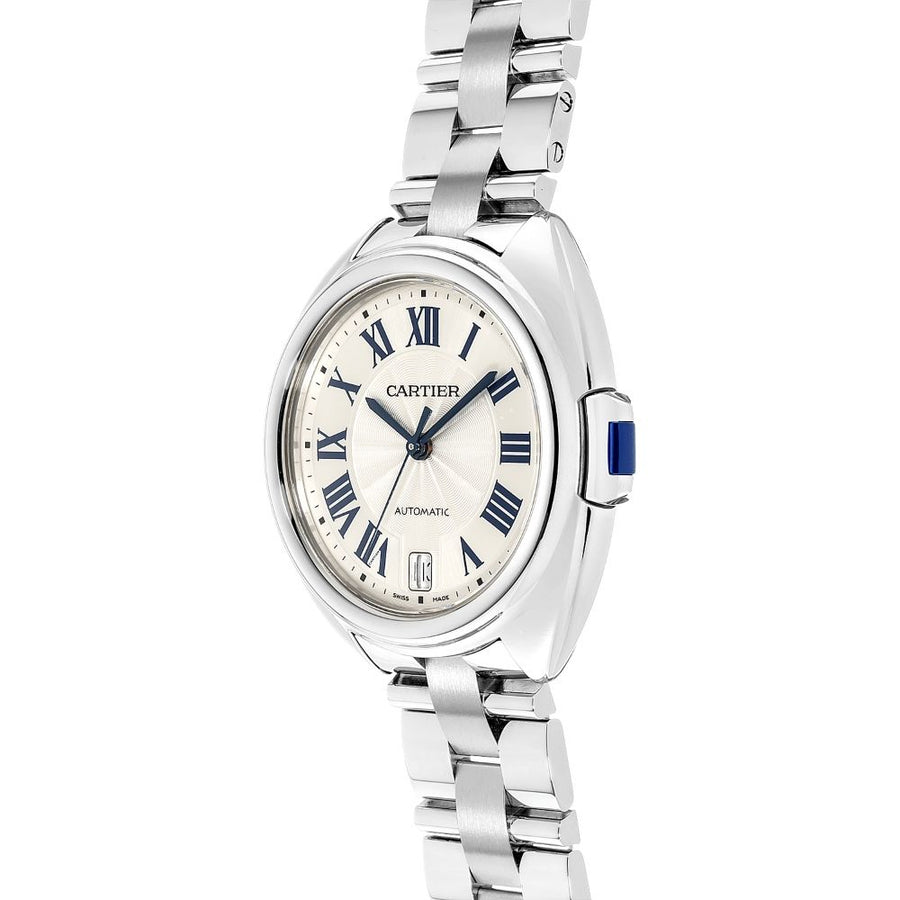 Cartier Cle de Cartier, Medium Stainless-Steel Date 35MM Watch WSCL0006