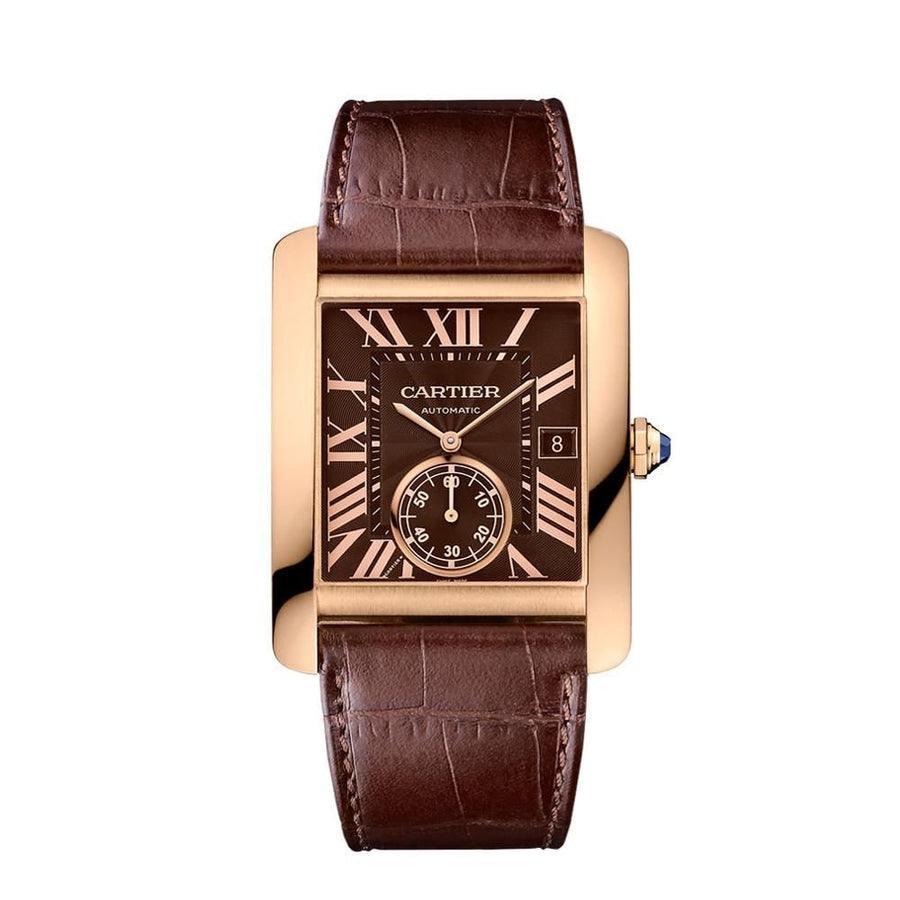 Cartier Tank MC, Brown Rose Gold Small Seconds 40MM Watch W5330002