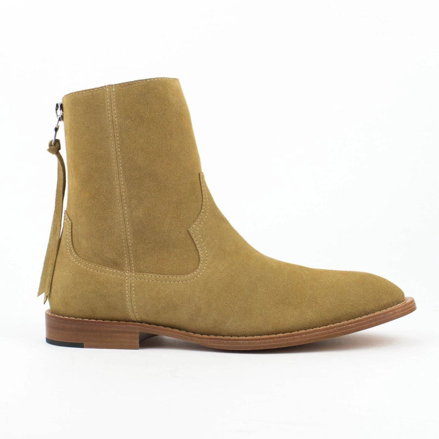 Suede Leather Shane Boots - Tan