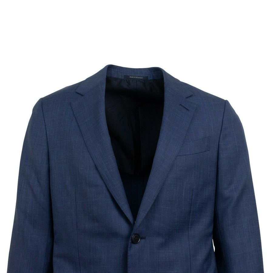 Wool Blend Suit - Dark Blue