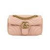 Small Quilted GG Marmont Matelasse Leather Shoulder Bag - Pink