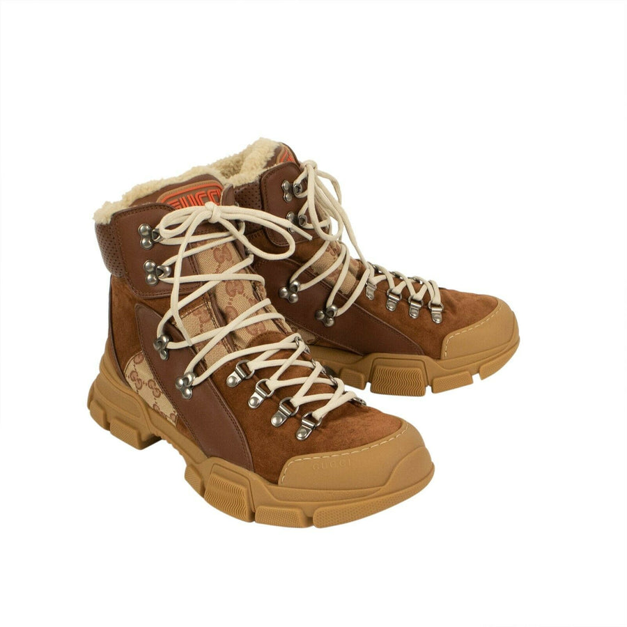 Men's Flashtrek GG High-Top Sneakers Boots - Brown