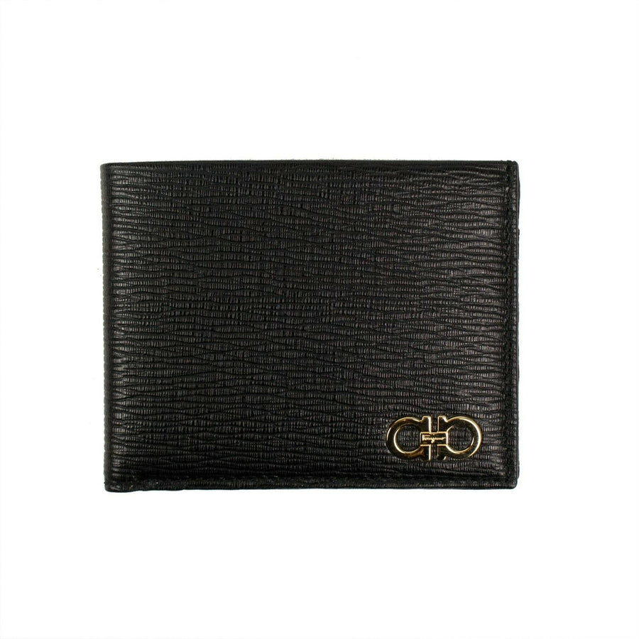 'Revival' Gancini Bi-Fold Wallet- Black