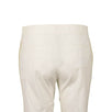 Cropped Cotton Blend Pants - Ivory