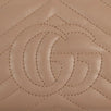 Quilted Leather GG Marmont Zip Around Wallet - Beige