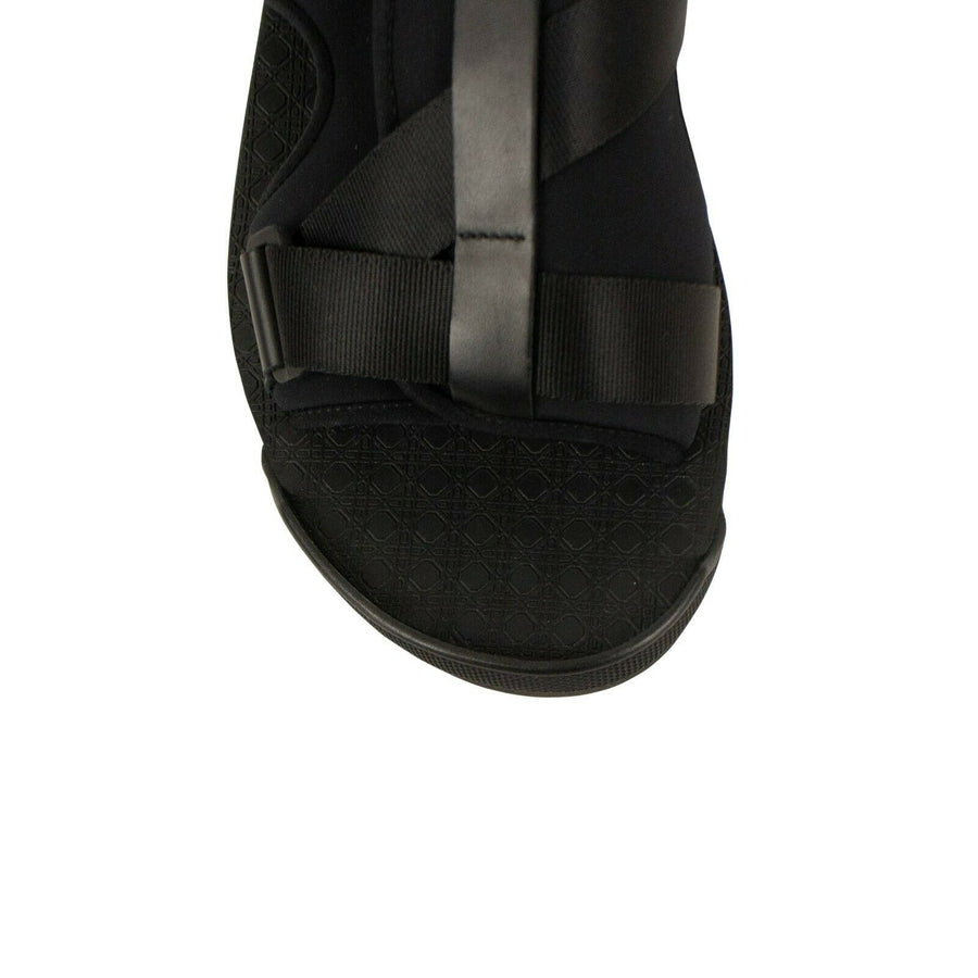 Neoprene Oblique Sandal - Black