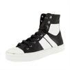 Men's Leather Sunset High Top Sneakers - Black / White