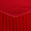 Wool Blend Ribbed Hybrid Crop Sweatshirt - Red