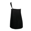 Pleated Convertible Top/Skirt - Black