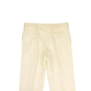 Pleated Front Wool Blend Pants - Cream