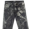 Homme Splatter Cotton Blend Jeans - Gray