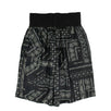 Boxer Bandana Shorts Pants - Black