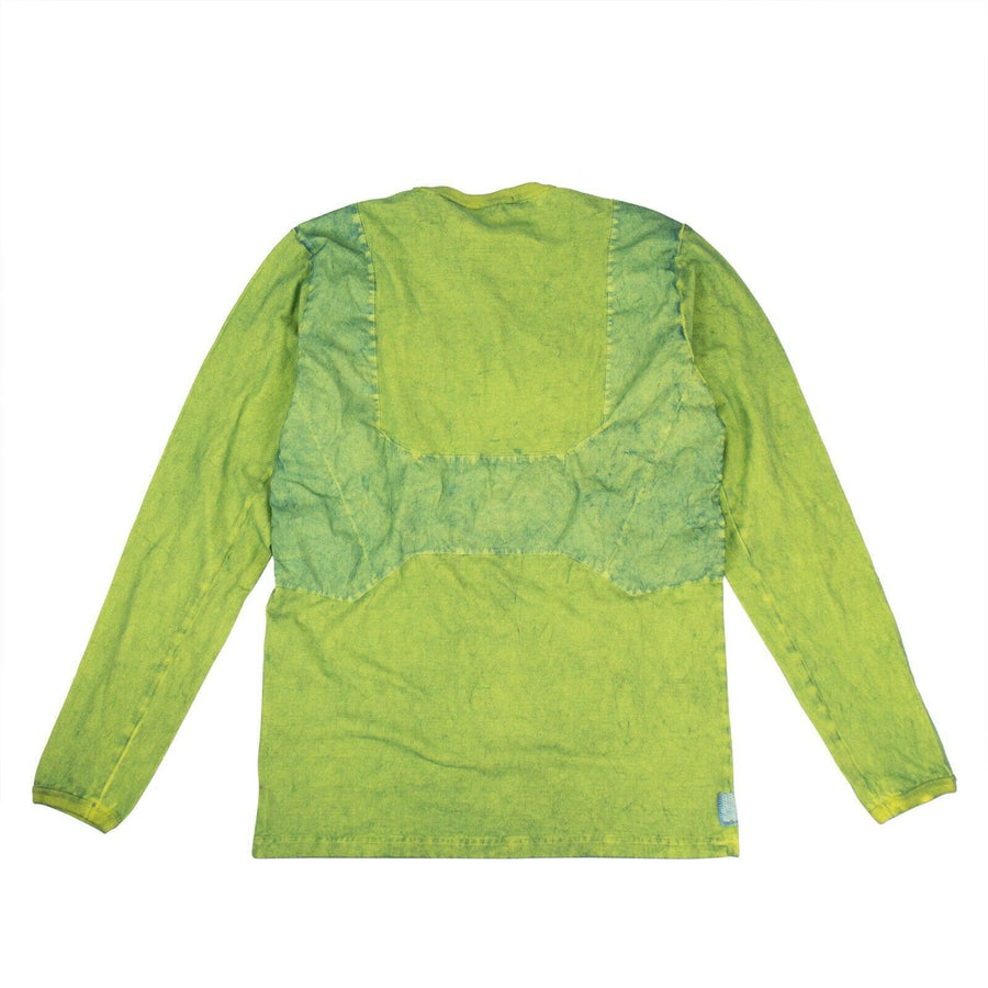 'Shadow Project' Shoulder Detail Sweater - Neon Green