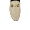 Leather Horsebit Loafers - White