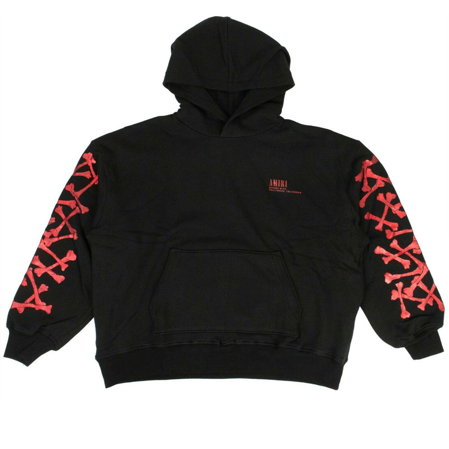 Sunset Bones Foil Hoodie Sweatshirt - Black