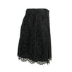 Lace Pleated Skirt - Black