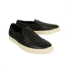 Z Zenga Grained Leather Slip-On Sneakers - Black