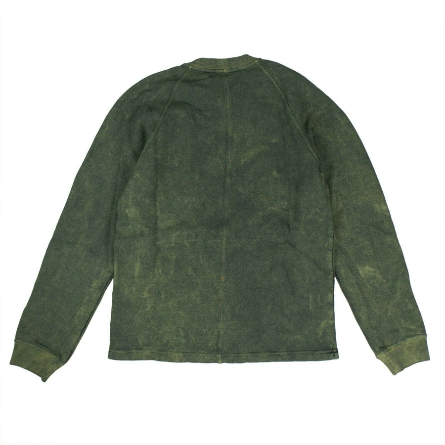 'Shadow Project' Washed Out Look Sweater - Green