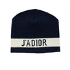 JA'DIOR Knit Hat - Marine Blue / White