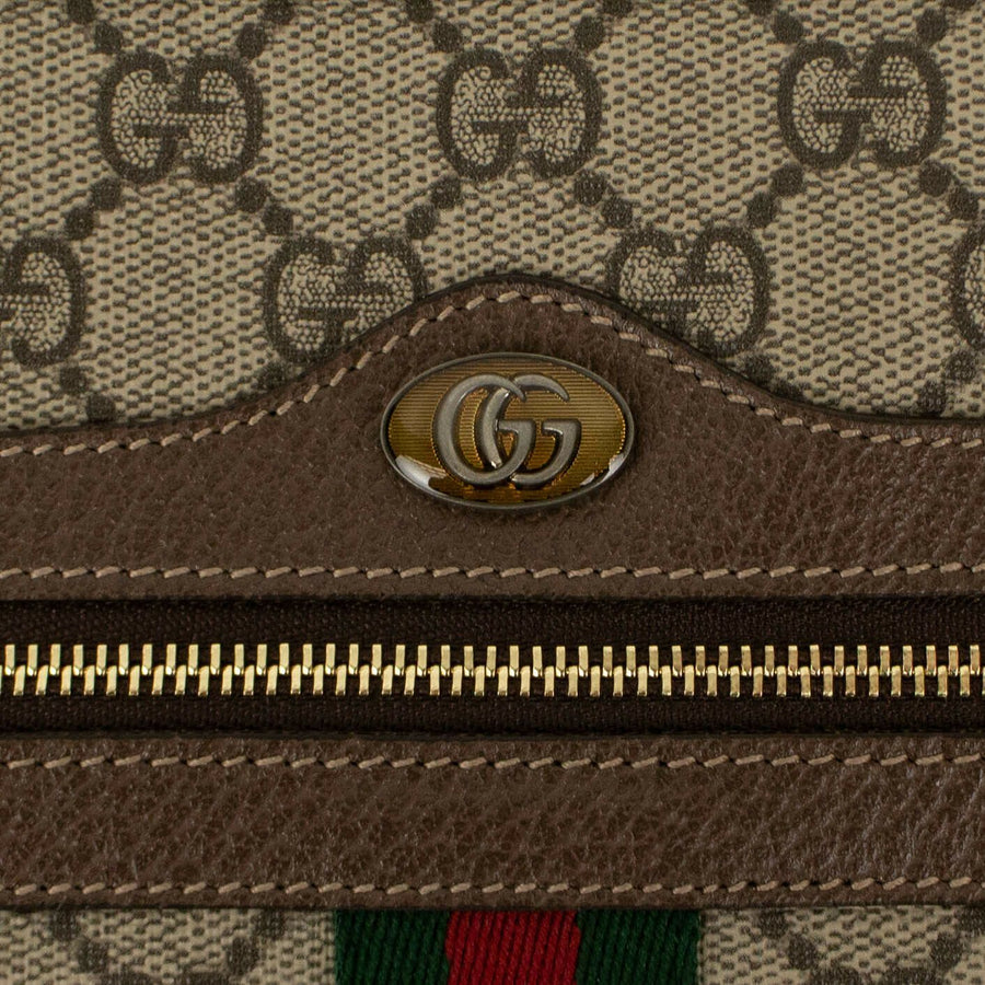 'Ophidia' GG Supreme Pouch Bag - Beige