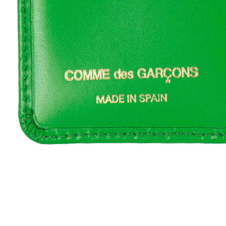 Leather Number Embossed Organizer Wallet - Green