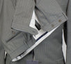 Drop 4 Striped Wool 3 Button Suit - Gray