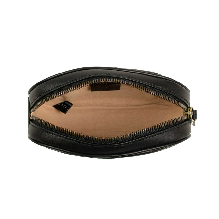 Quilted Leather GG Marmont Matelassé Belt Bag - Black