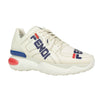 Men's Fendi Mania Leather Sneakers - White